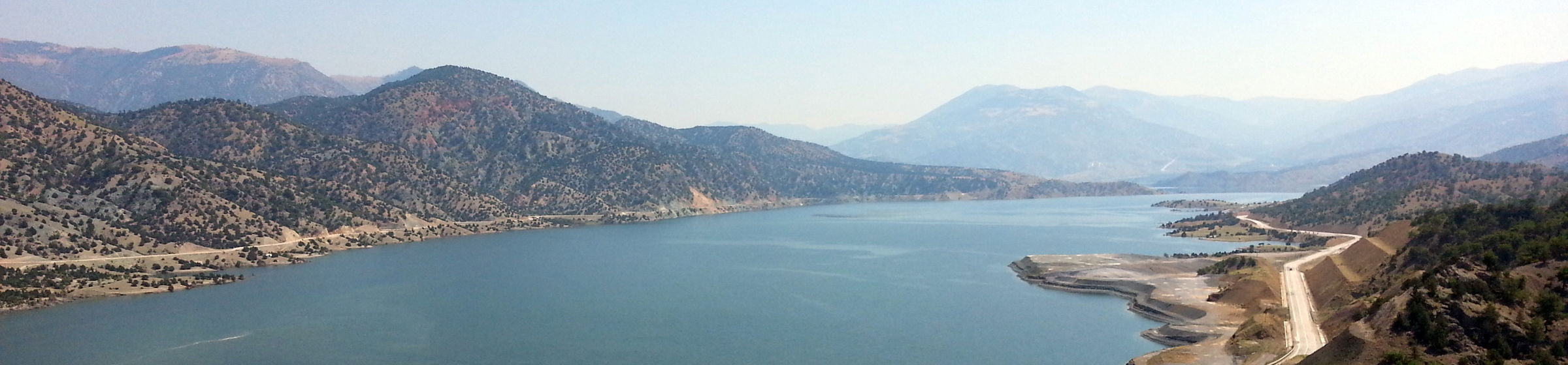 Lake by Kargi hydropower plant