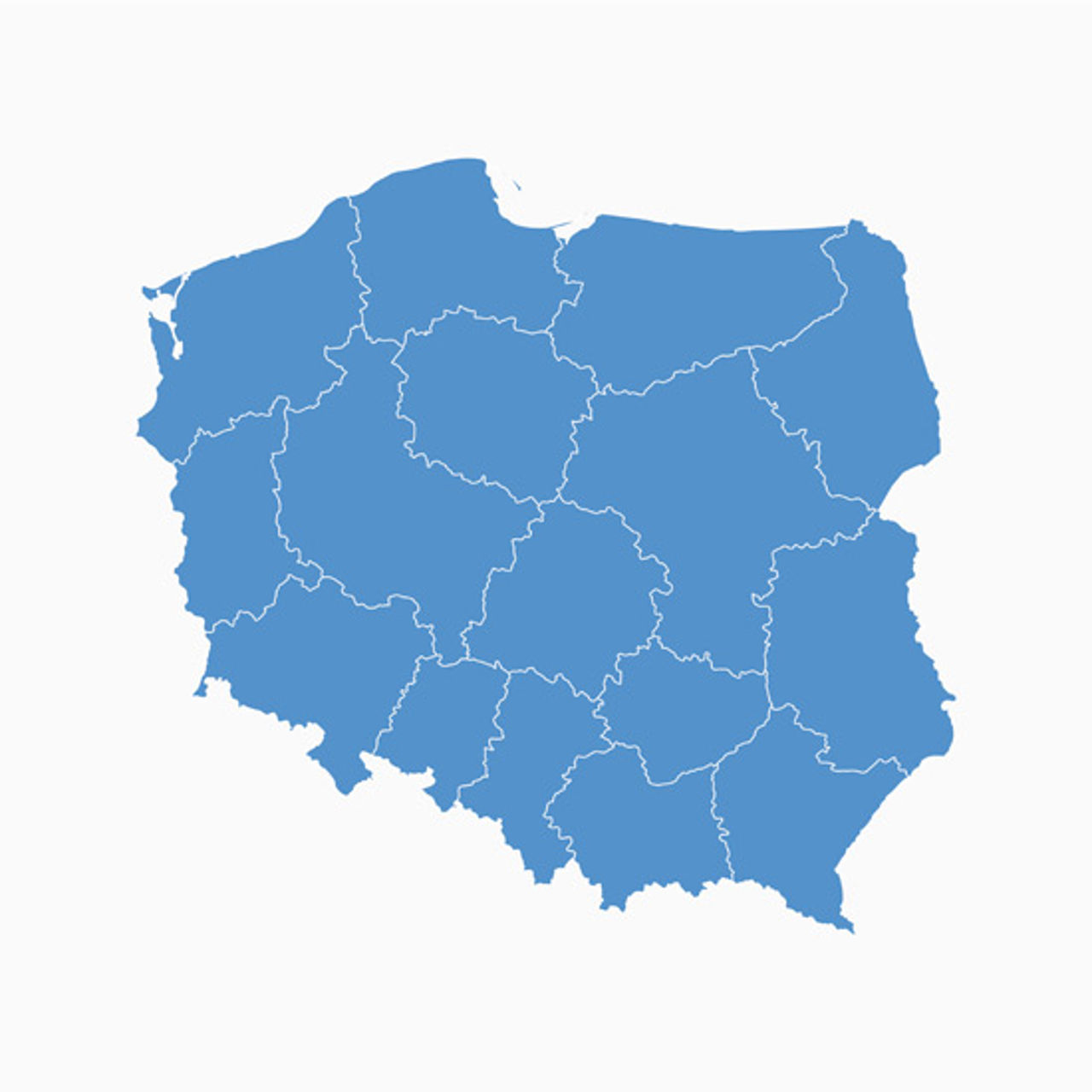 Map of Poland